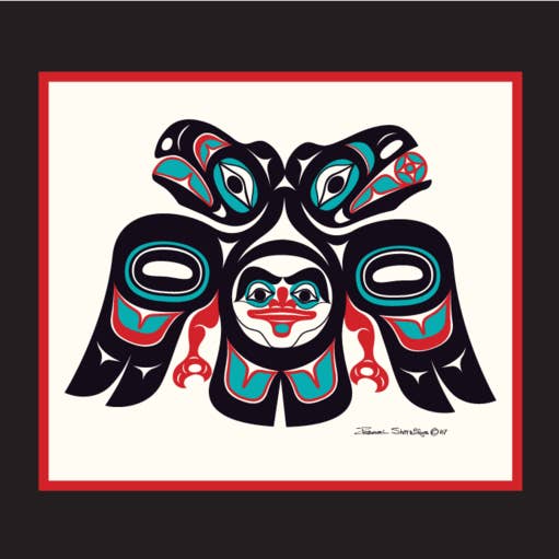 Lovebirds - Open Edition Formline Art Print for wholesale by The Shotridge Collection