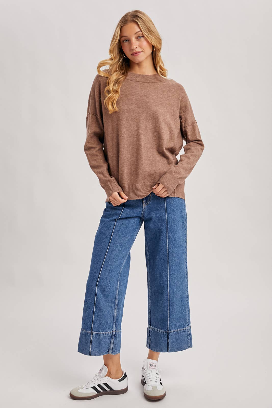 Bluivy - Vente Pull en maille – femme - PULL EN MAILLE DOUCE À COL ROND6