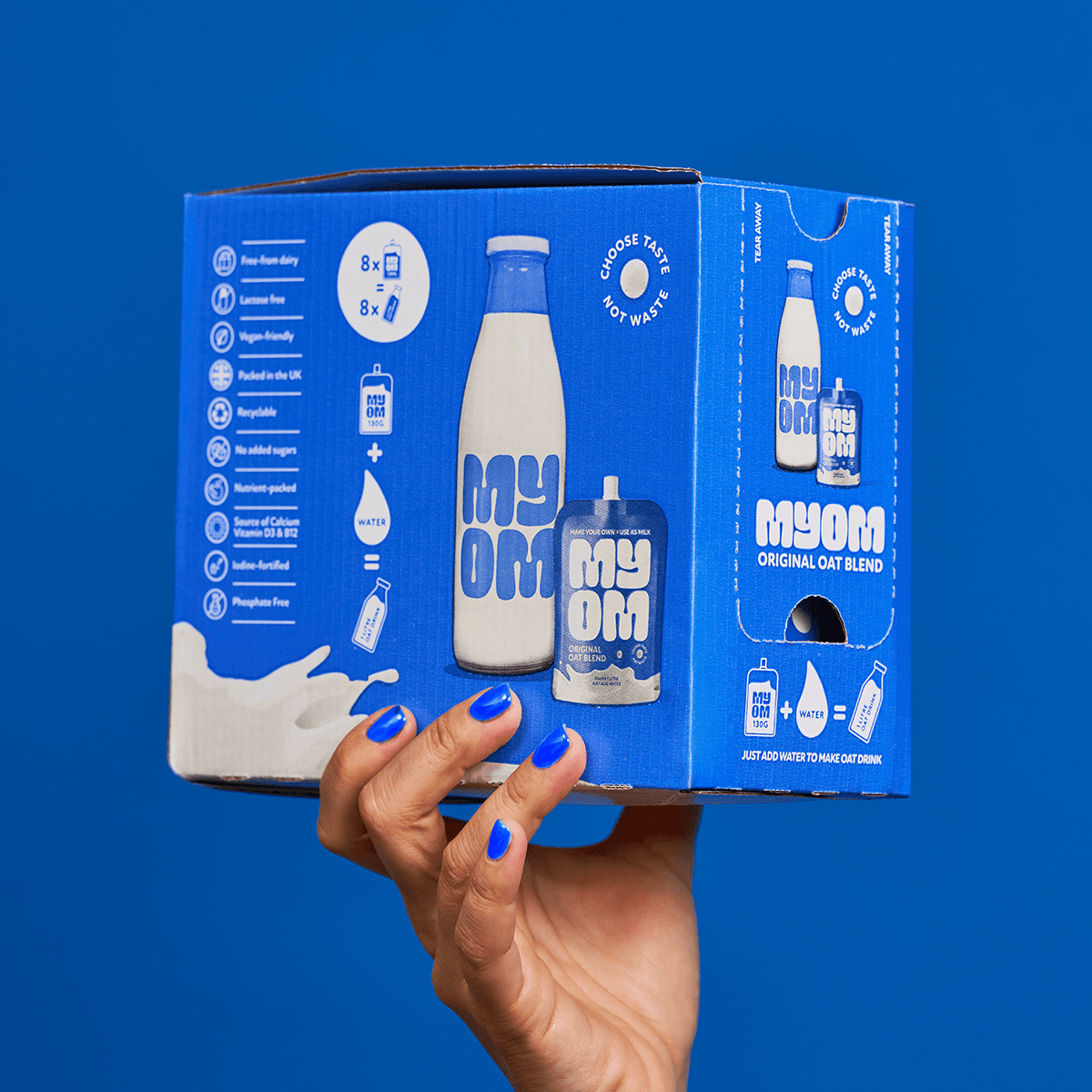 MYOM – wholesale Non-dairy milk – MYOM 1L Oat Milk Blend Case of 32 x 130g (Makes 32 litres)3