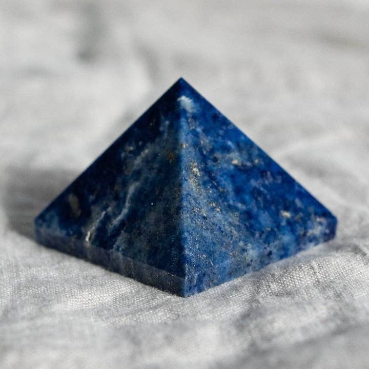 Lapis Lazuli Pyramid for wholesale by Tiny Rituals