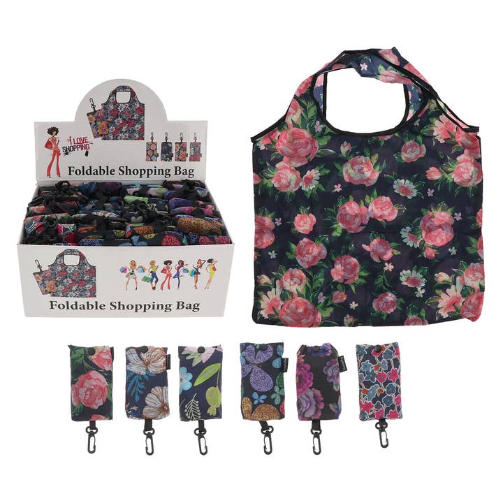 Love Shopping Clip Bag Floral for wholesale by Joe Davies