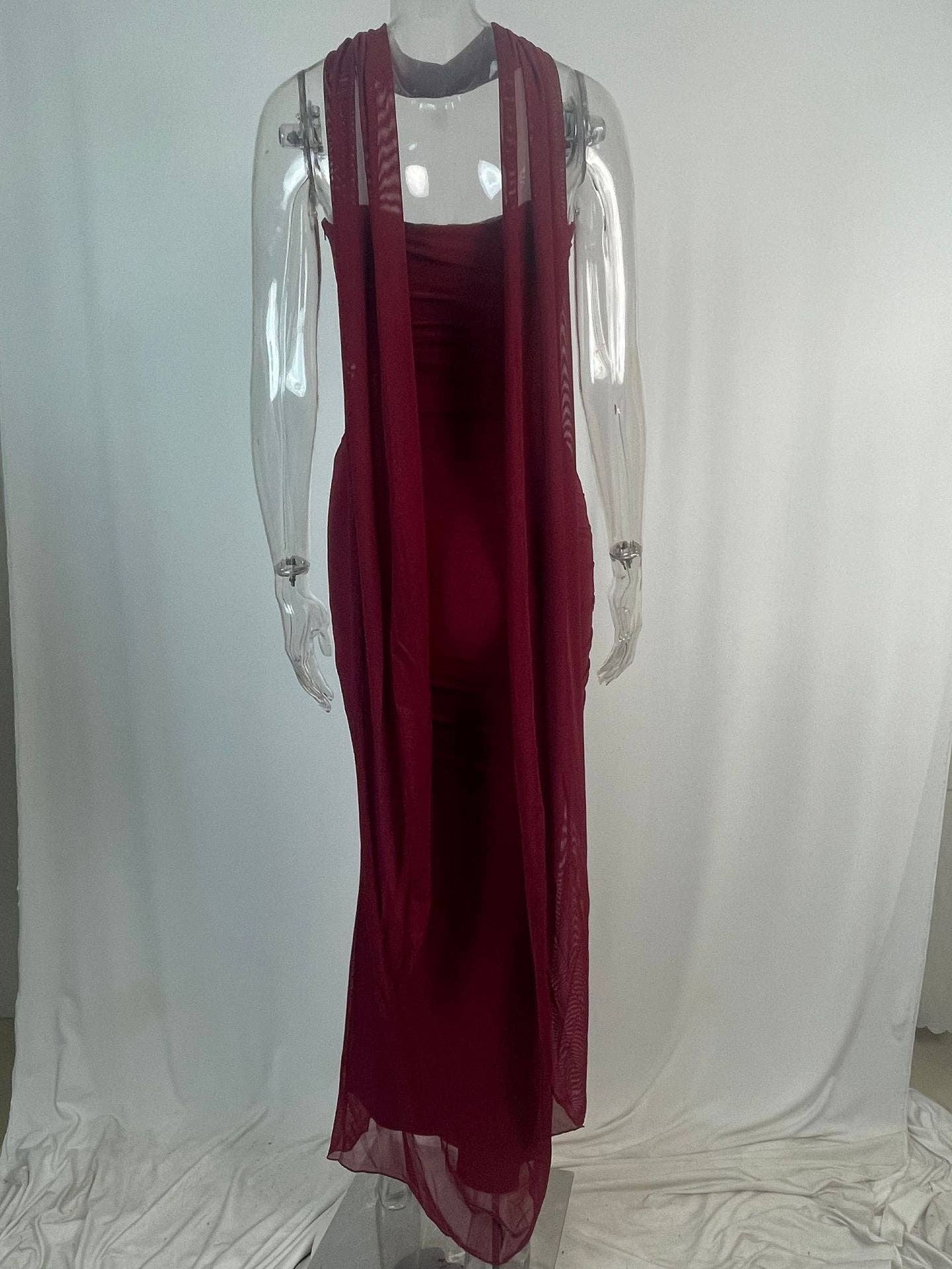 Marayn - Wholesale Hemd- en rokset - Dames - Blauwe Crop Top Rok Set EuroChic Stijl10