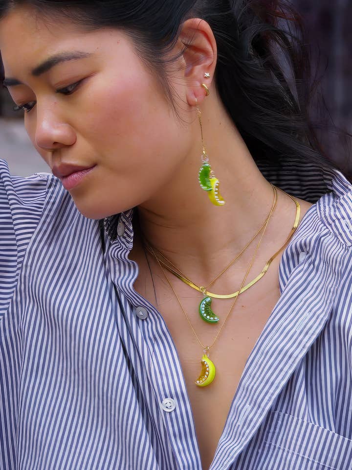 Lemon Lime Set - 18K Gold Plated for wholesale by Peter and June
