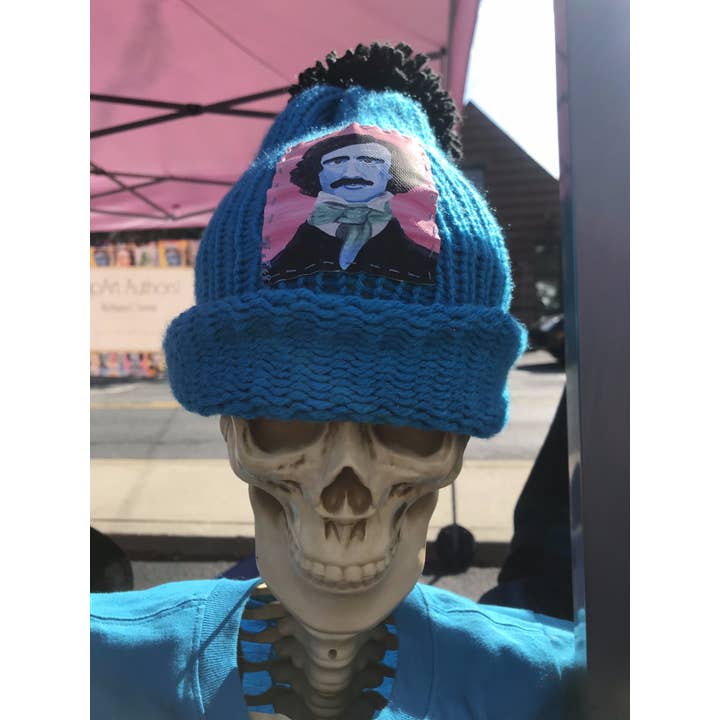 Edgar Allan Poe Knit Hat for wholesale by PopArt Authors