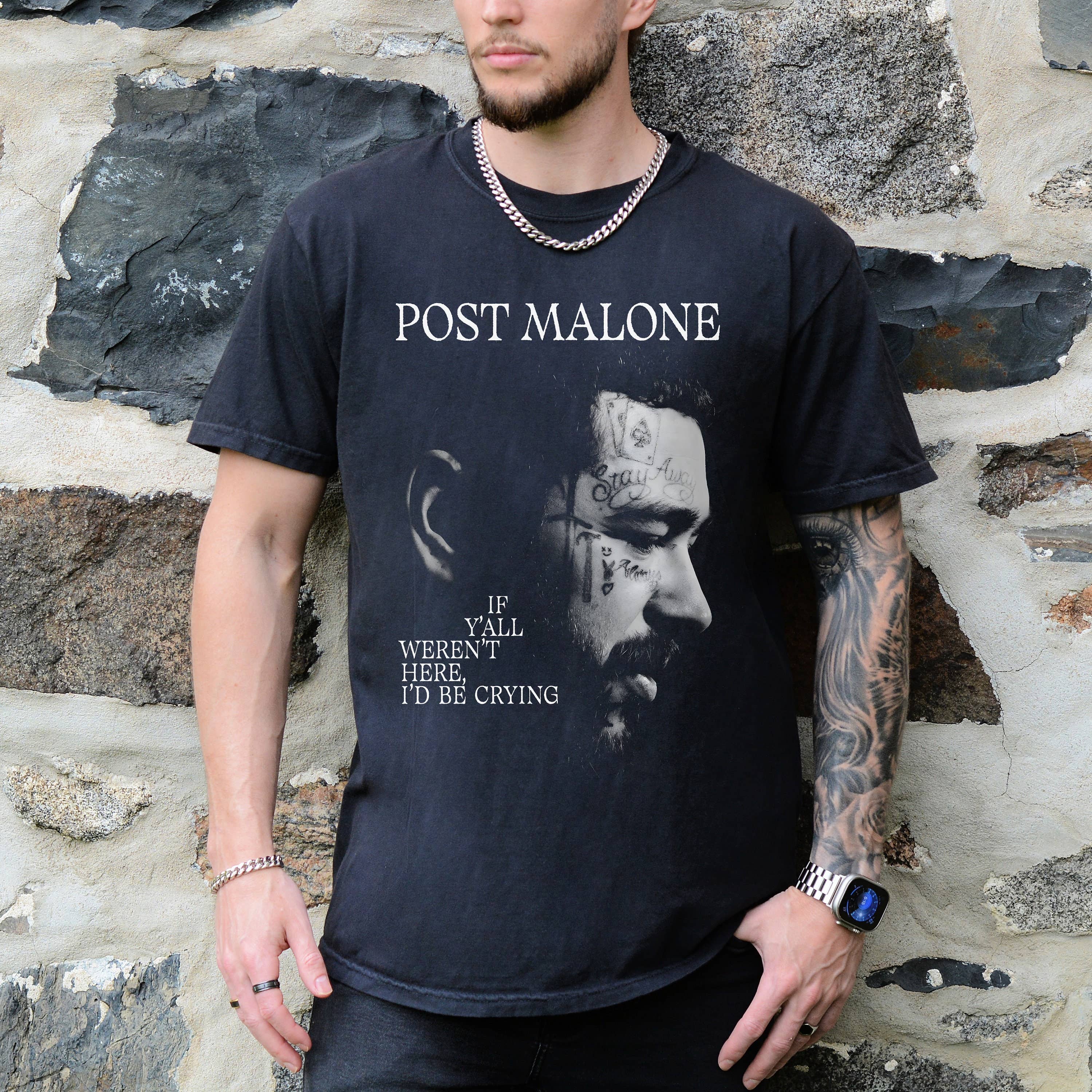 TheKingShirt - Wholesale Screen Printed T-Shirt - Unisex - Comfort Colors® Post Malone Face Graphic Tee Unisex T-Shirt2
