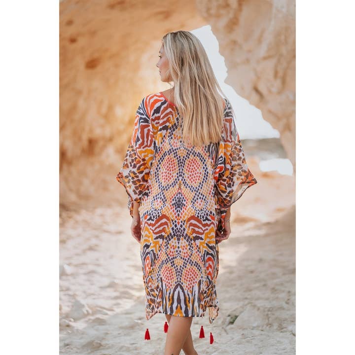 Orange Isla Bonita By SIGRIS Poncho Valencia 35452 for wholesale on Faire1