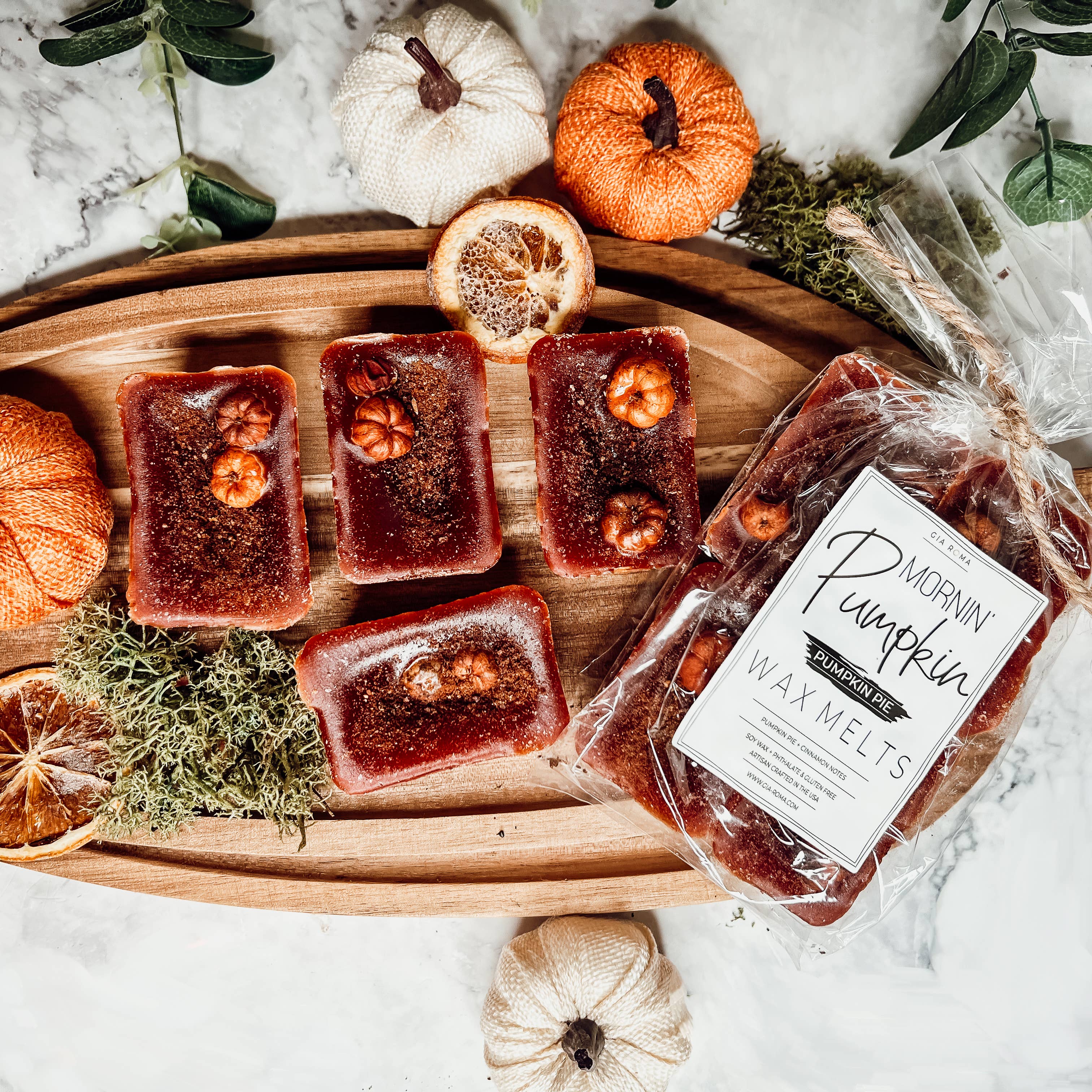 Gia Roma - Vente Fondants - Wax Melts Pomme Bourbon, Fall Wax Melts XL Parfum d'intérieur d'automne10