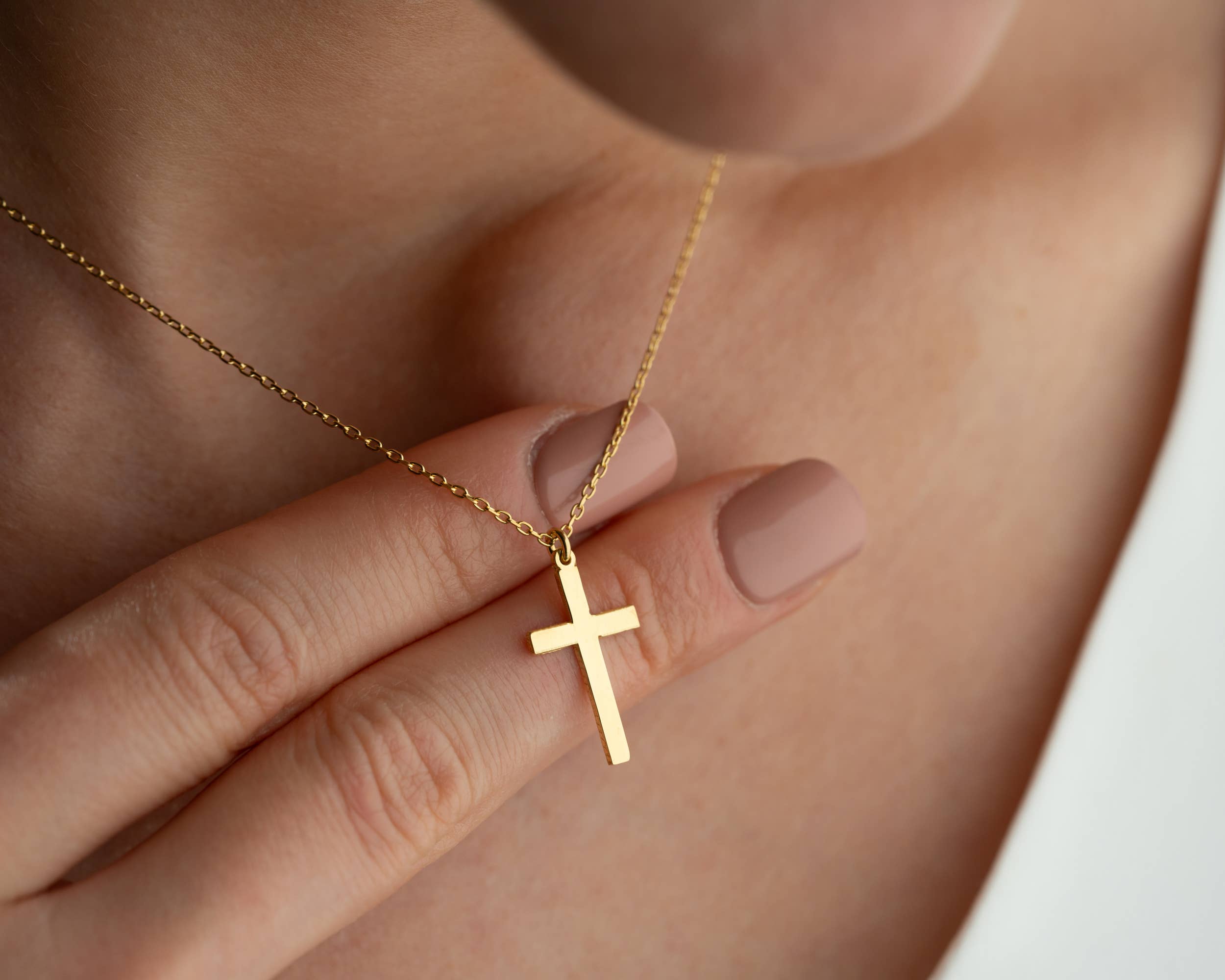 Tina Custom Jewelry - Wholesale Pendant/Charm Necklace - Sterling Silver Cross Necklace Christian Women’s Jewelry1