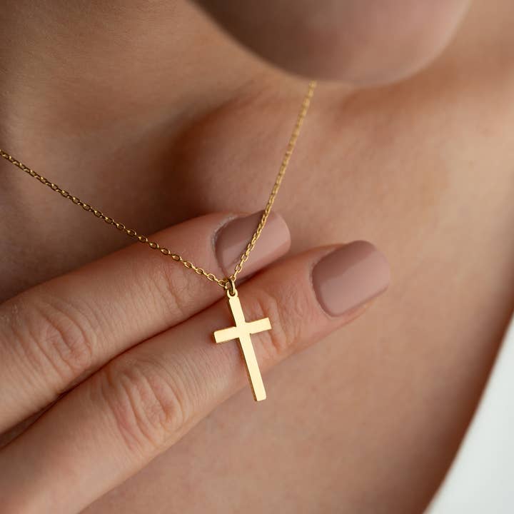 Tina Custom Jewelry - Wholesale Pendant/Charm Necklace - Sterling Silver Cross Necklace Christian Women’s Jewelry1