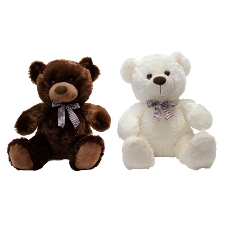Jacobson - Wholesale Stuffed/Plush Toy - Kids & Baby - 17"H Assorted Plush Classic Bears - Brown & White