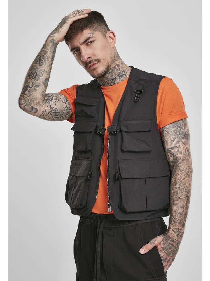 Sort Urban Classics Taktisk Vest for engroshandel på Faire