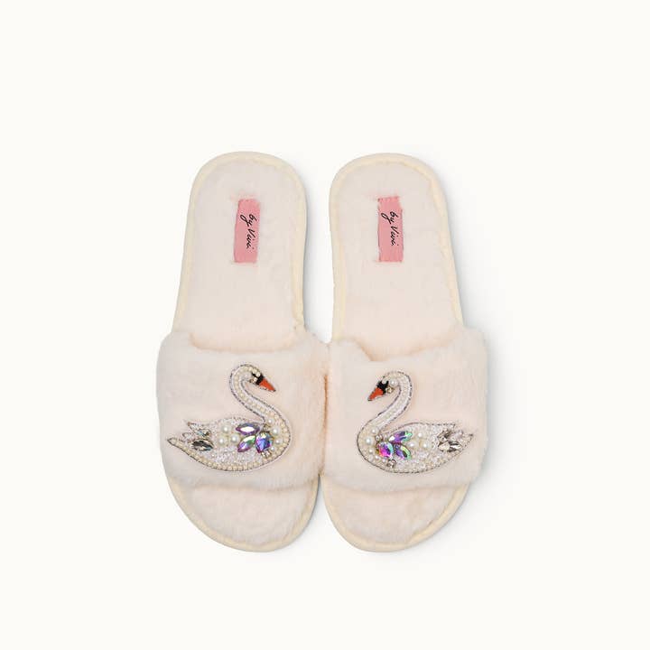 Broschenpaar: Swan für den Großhandel von by Vivi. e. K.