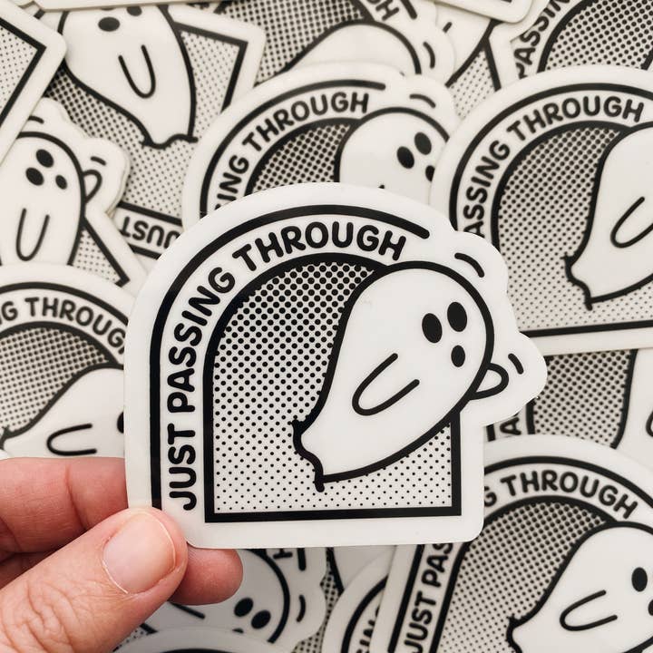 Recovering Lazyholic - Wholesale Sticker - Passing Through Glow in the Dark Sticker1