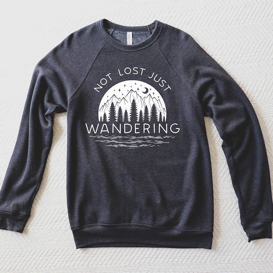 Alley & Rae - Wholesale Graphic Sweatshirt - Women's - Not Lost Just Wandering Adventure Sweatshirt6