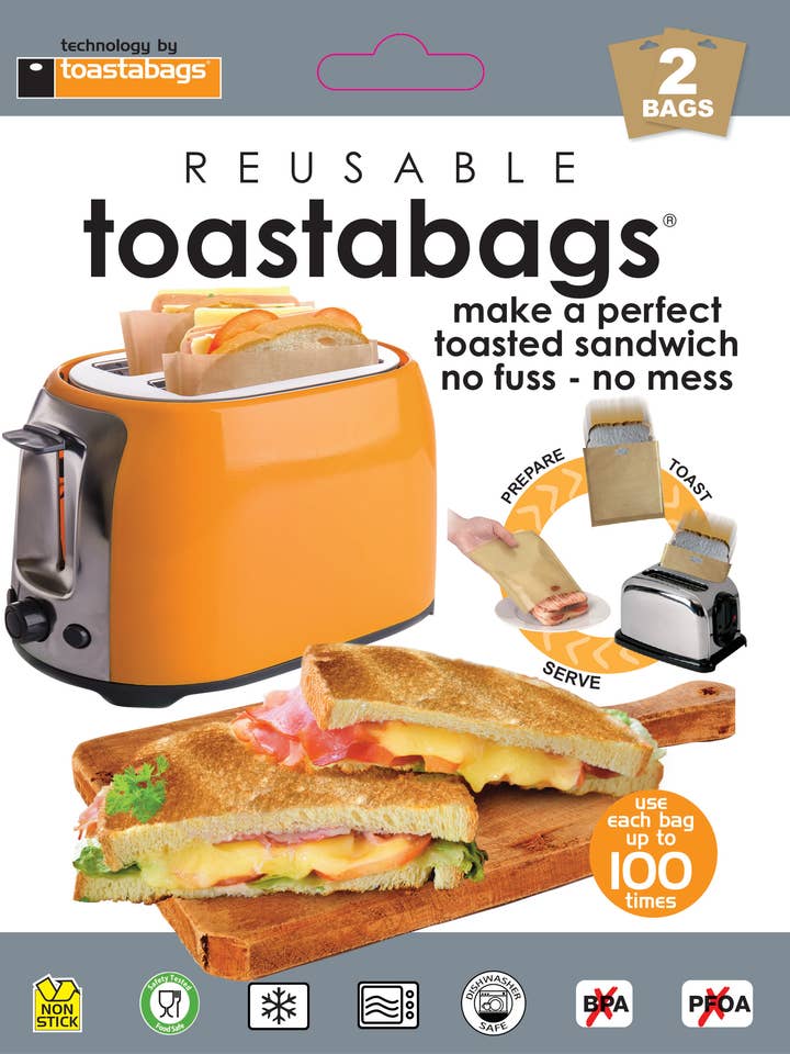 sacos para torradas 100 utilizações 2 embalagens por atacado de Planit Products