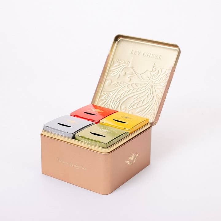 Ahmad Tea – wholesale Tea bags – Tea Chest Four Caddy (4 x 10 Teabags)2