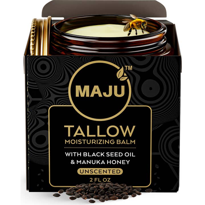 MAJU's Tallow Honey Balm + Black Seed Oil for wholesale by Maju Superfoods