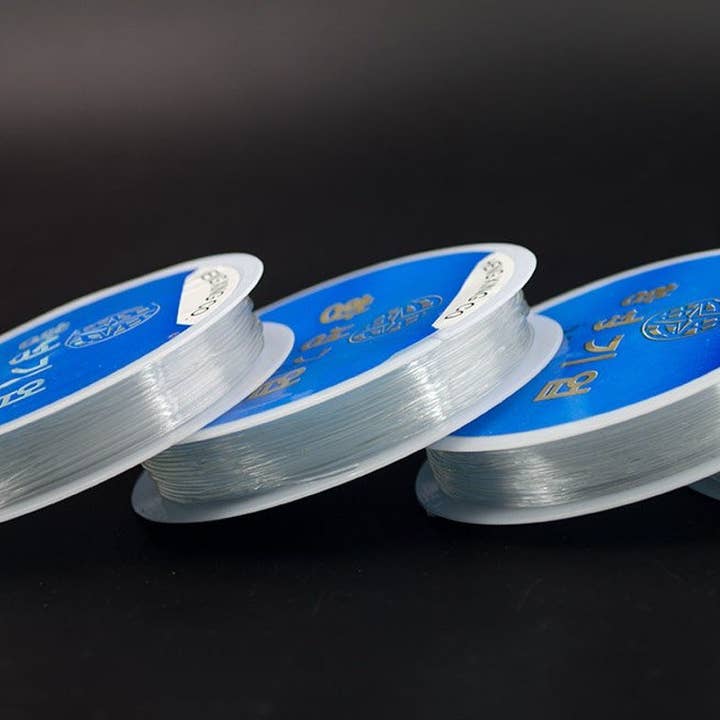 Corda elastica trasparente da 0,6, 0,7, 0,8, 1 mm per creazione di gioielli, filo per perline, componente per cinturino del telefono, prodotto in Corea. per la vendita all'ingrosso da parte di Aim Eternal