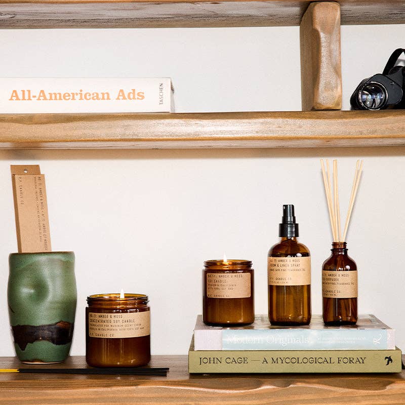 P.F. Candle Co. - Wholesale Room & Linen Spray - Amber & Moss - 7.75 fl oz Room & Linen Spray4