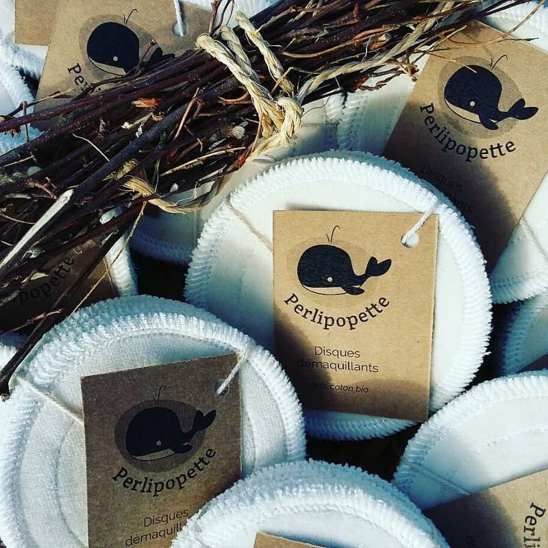 Perlipopette - Wholesale Makeup Remover - 6 organic cotton makeup remover discs3