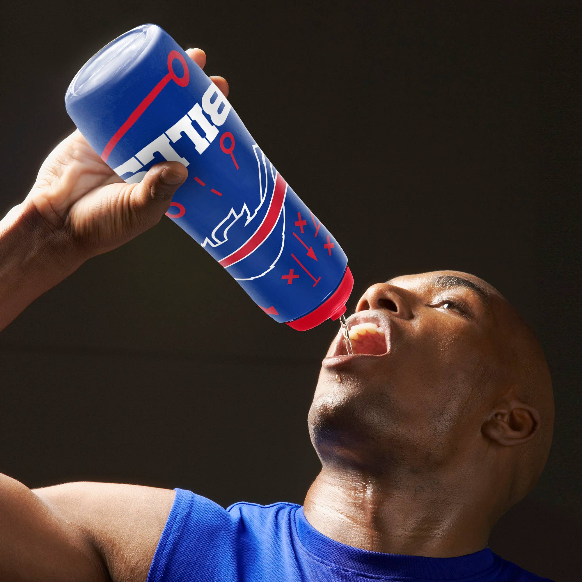 Party Animal, Inc. - Wholesale Water Bottle - Buffalo Bills Squeezy Water Bottle2