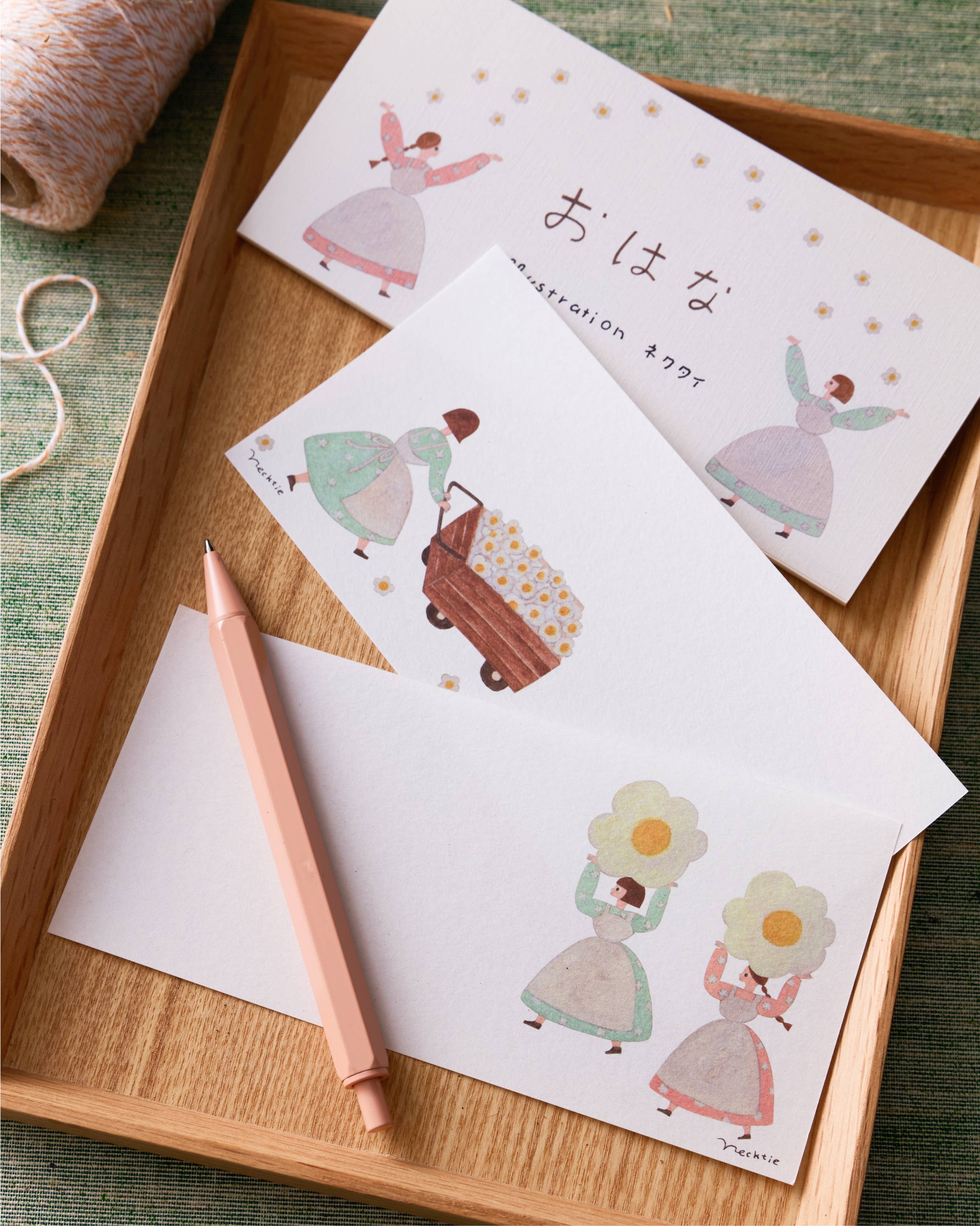 Her Winter Flowers - Wholesale Notepad - Writing Pad - Flower/おはな1