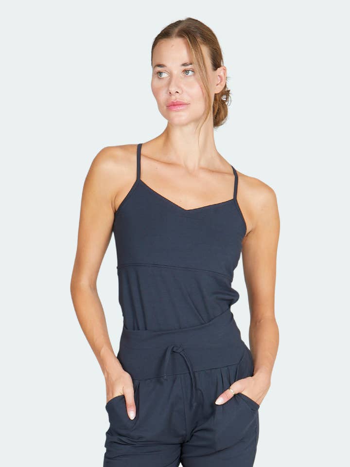 Love Tank antracite per la vendita all'ingrosso da parte di Kismet Yogastyle