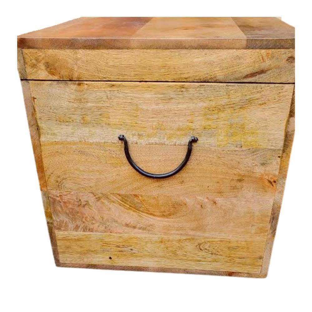 LOOMLAN - Wholesale Storage Bin - Square Rustic Storage Cube Trunk Farmhouse Jameson3