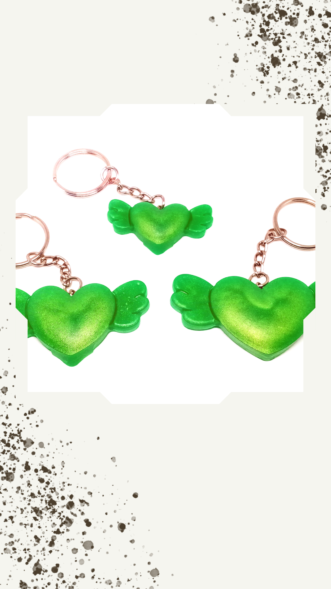 LE MONDE DE SOON - Venta al por mayor Llavero - Mujer - ala corazón8