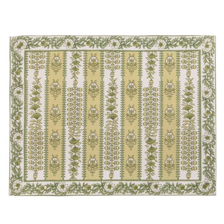 Avignon Placemats Pistache, Set of 6 for wholesale by Couleur Nature
