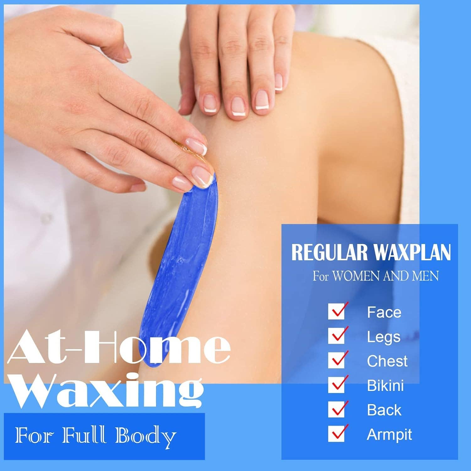 Blue Trade LLC - Wholesale Body Hair Removal Product - 1 Kg hard wax pack, ideal for your store and use (Navy blue)3
