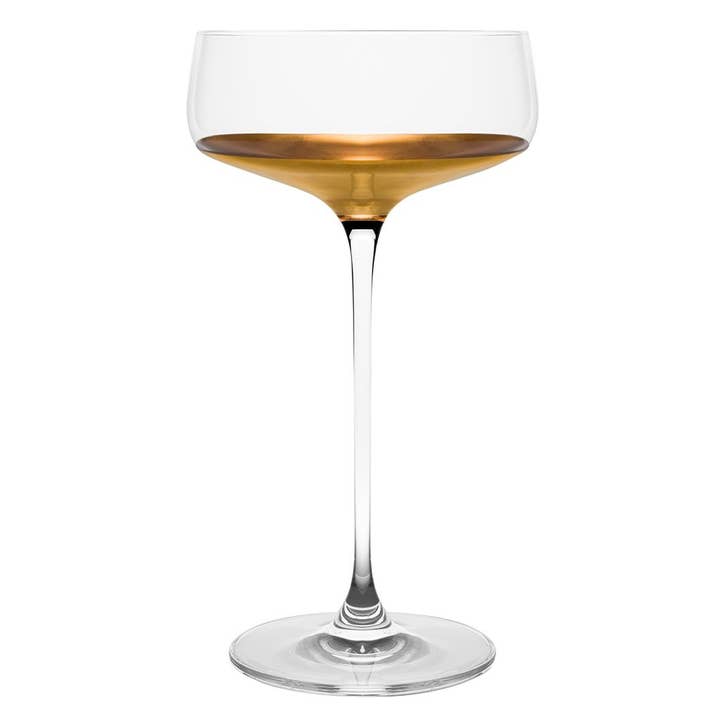 Barski - Wholesale Cocktail/liquor glass - Spectrum Gold Champagne Coupe, 10 oz. Set of 41
