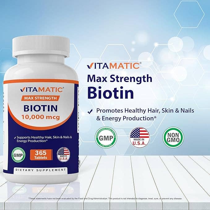 Vitamatic - Wholesale Oral Supplement/Vitamin - Vitamatic Biotin 10mg | 365 Tablets