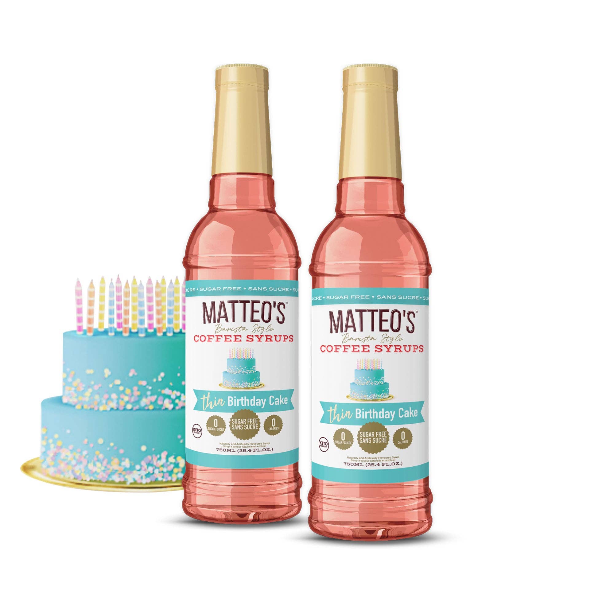 Matteo's - Vente Café glacé/infusion à froid - Sirop de café sans sucre, gâteau d'anniversaire6