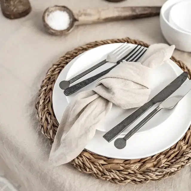 MagicLinen (We handle U.S. import procedures for you) - Wholesale Dinner & Cloth Napkin - Set of 2 linen napkins in bundle | Table decor13