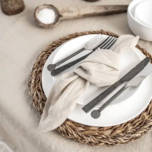 MagicLinen (We handle U.S. import procedures for you) - Wholesale Dinner & cloth napkin - Set of 2 linen napkins in bundle | Table decor13