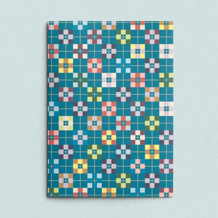 Folded Card | Patch Block Teal voor wholesale door Likestationery