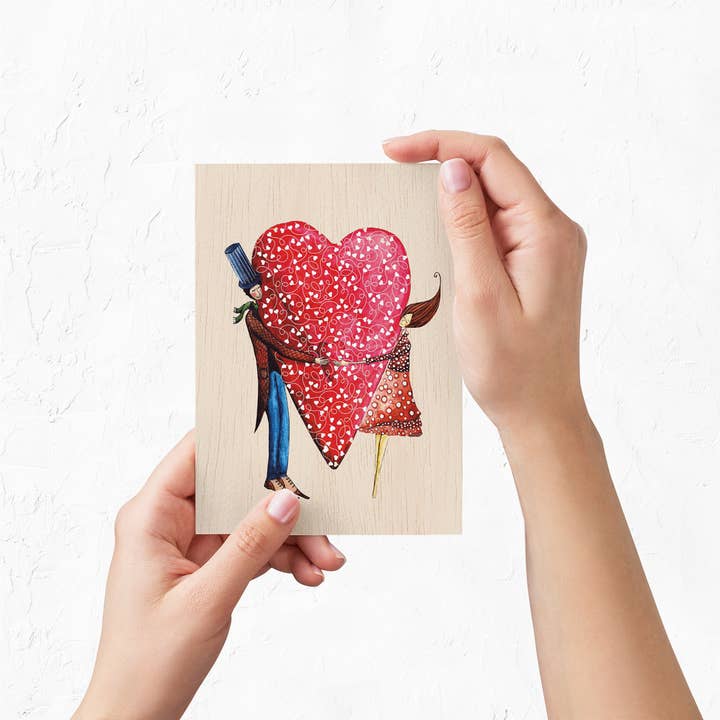 Cozywood – Engroshandel Bryllupskort – Så godt at have dig bryllup træ lykønskningskort2