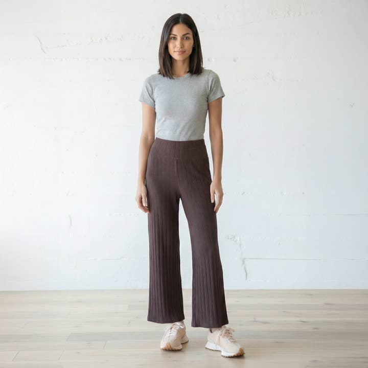 Pantalon court en tricot à côtes panachées pour la vente par Pepper Place Design