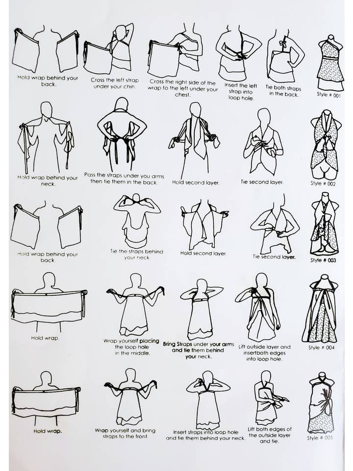 Guru - Wholesale Skirt – Women’s - Long Multi Wear Skirt (straight hem) Upcycled4