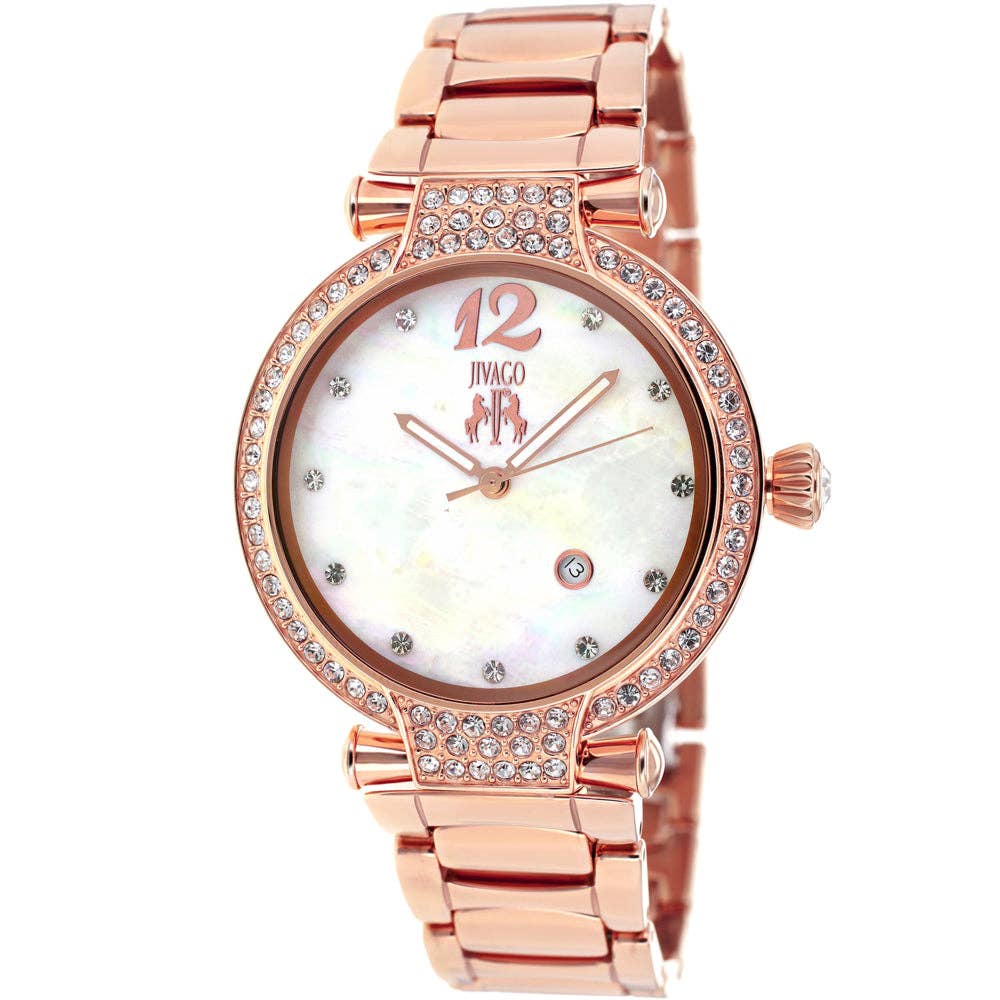 Bandanas Wholesale - Wholesale Wrist Watch - Women's - Jivago Women's Bijoux White MOP Dial Watch - JV22180