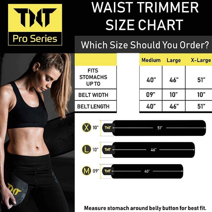 Trimmer Belt Sweet Sweat Waist Trimmer Size Guide Sweat Belt Sweet