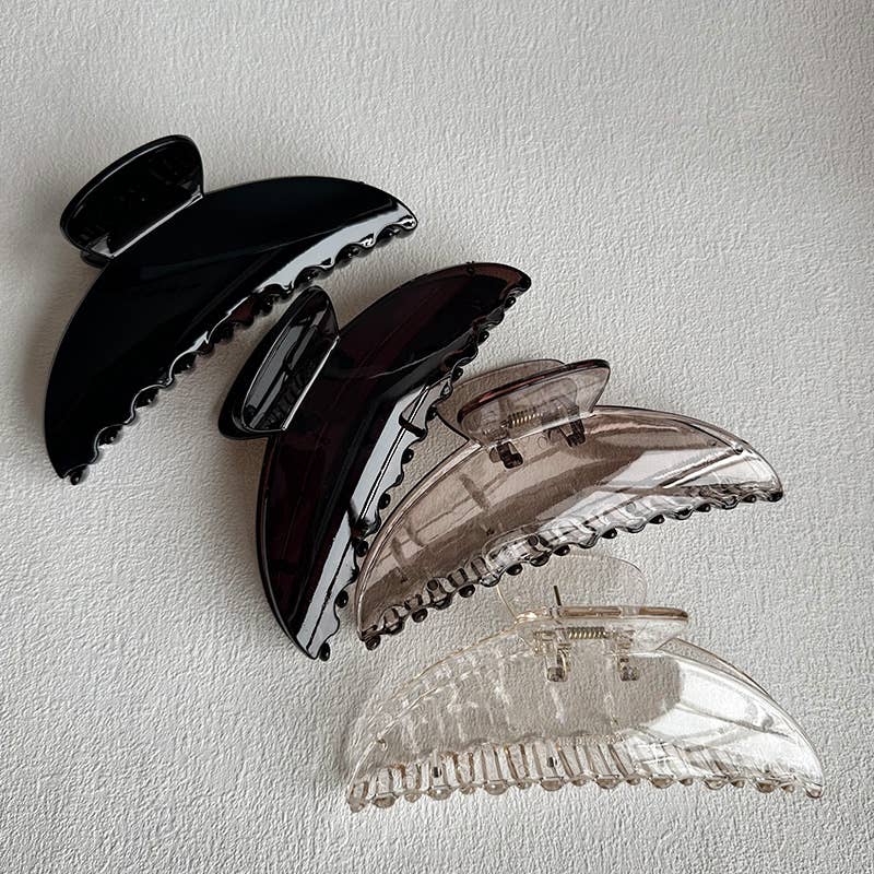 Tourtiwi – Großhandel Haarclip – Damen – Große Haarklammer, 4,92 Zoll, dunkeltransparent, passend für jeden Geschmack5