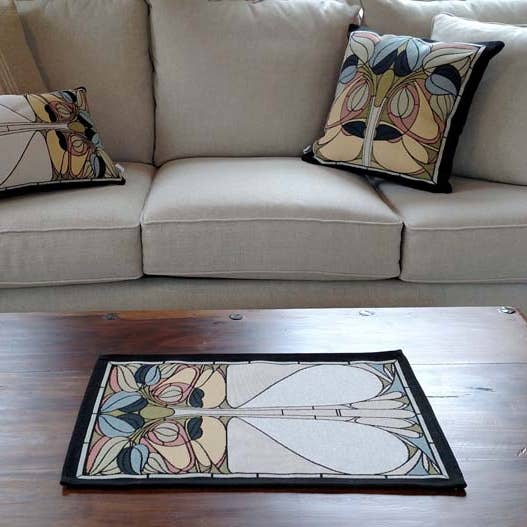 Rennie & Rose - Vendita all'ingrosso Cuscini decorativi - Cuscino Peridot per finestra con motivo floreale Art Nouveau3