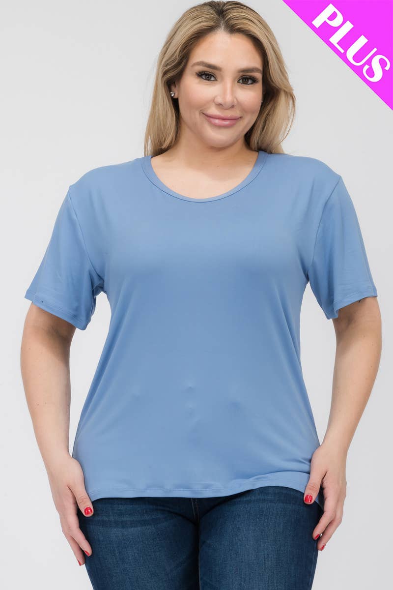 CAPELLA APPAREL - Vente T-shirt – femme - T-shirt basique à manches courtes grande taille16