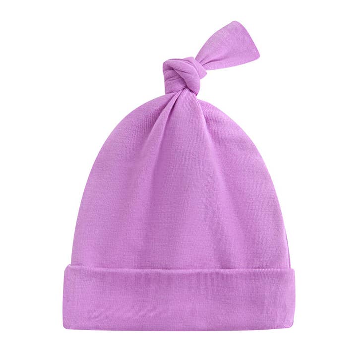 Luxie Lavender Beanie Hat I NICU Friendly I Preemie & Up for wholesale by Luxie Charm