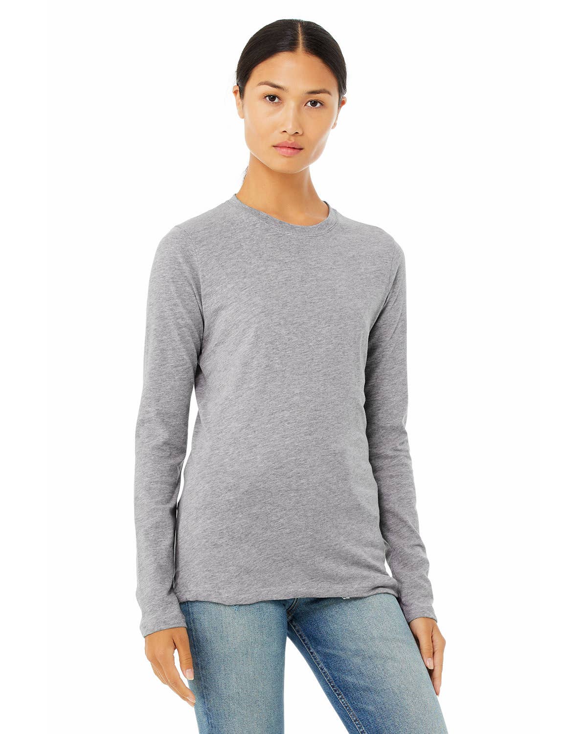 Total Apparel - Wholesale T-Shirt - Women's - Bella Canvas Ladies' Jersey Long-Sleeve Blank T-Shirt B65002
