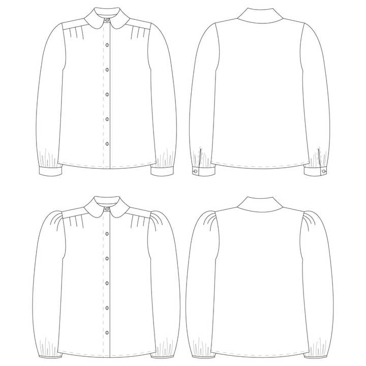 The Avid Seamstress LTD – Kit de costura artesanal por atacado – NOVO - O Padrão de Costura da Blusa Plissada8