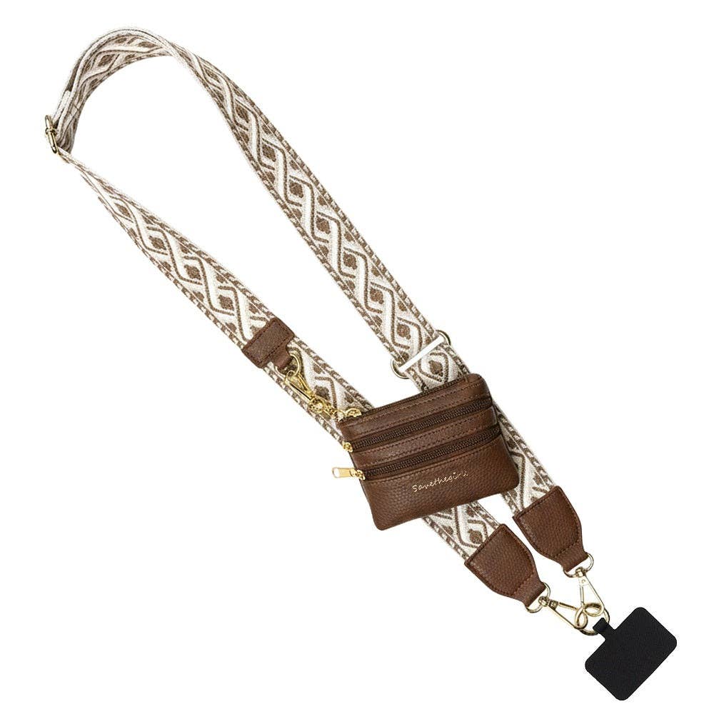 Save The Girls - Vente Étui portefeuille pour téléphone – femme - Sangle Clip & Go avec Pochette Zippée XOXO10