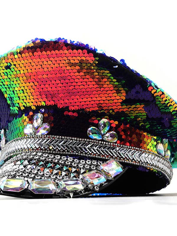 Pailletter Rhinestone Jazz Hat C0694 for engroshandel hos Ole